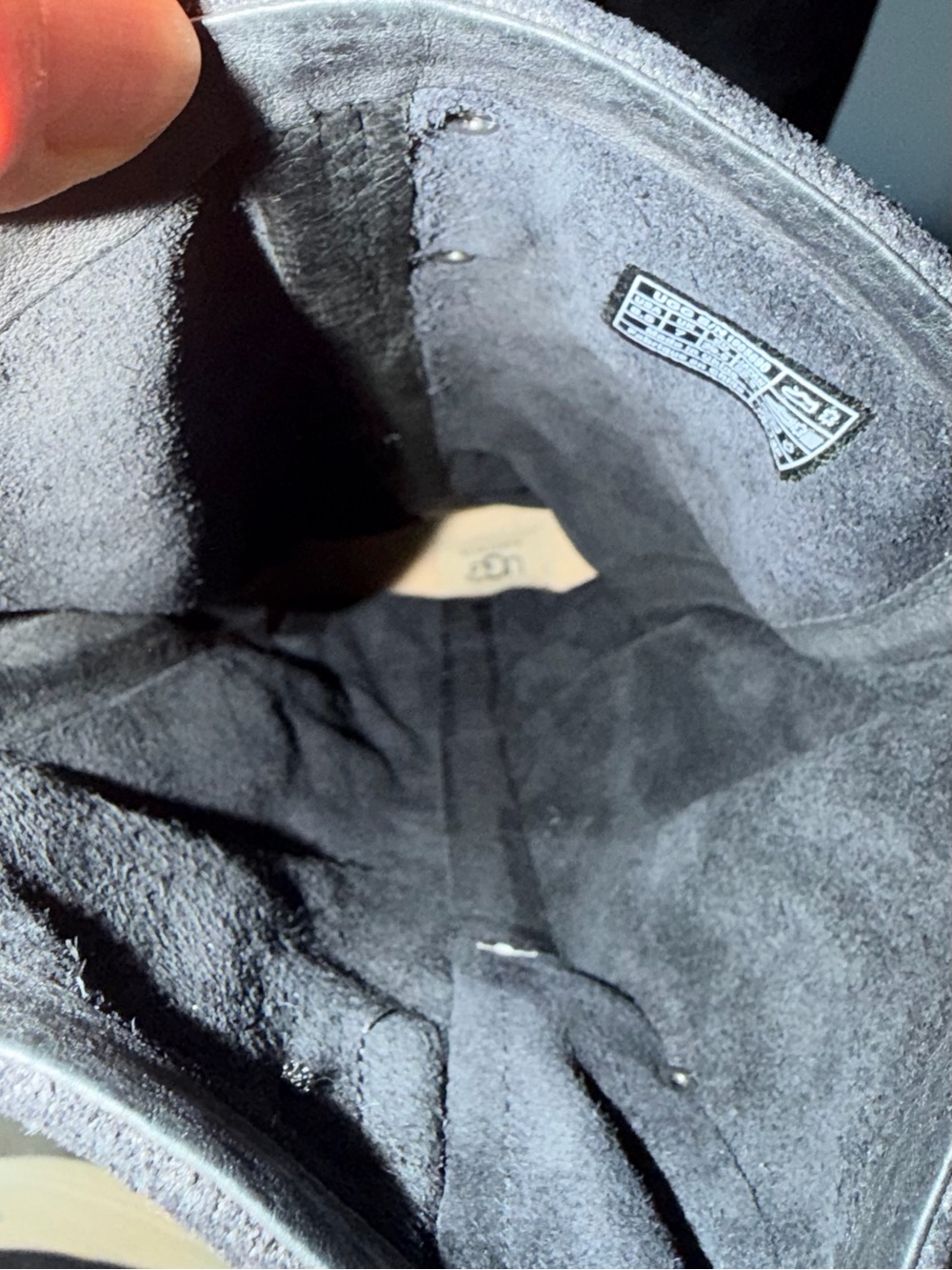 UGG Dree Black Suede Harness Riding Boots - Picture 9 of 12